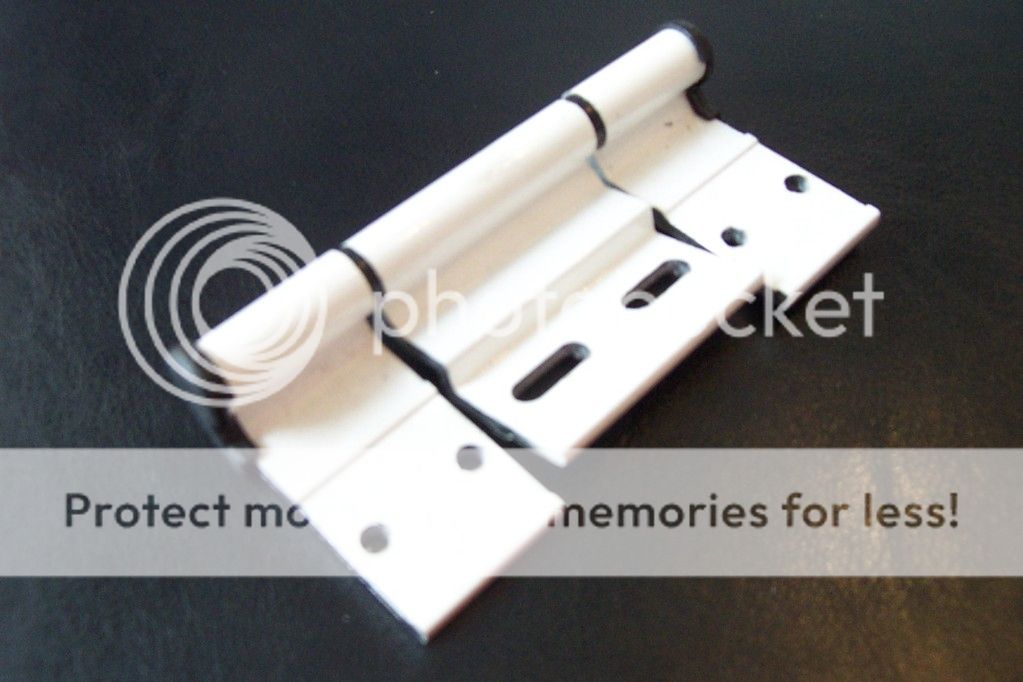 WHITE DOOR HINGE FOR MOTORHOME/CARAVAN/CAMPER VAN