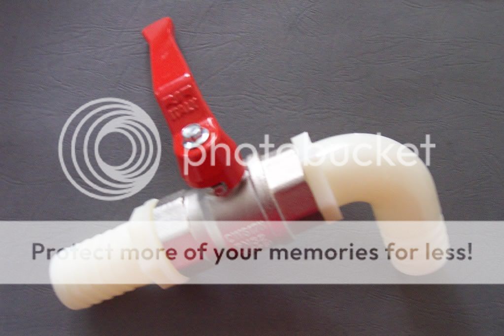 FRESH/WASTE WATER TANK DRAIN TAP MOTORHOME/CARAVAN/BOAT