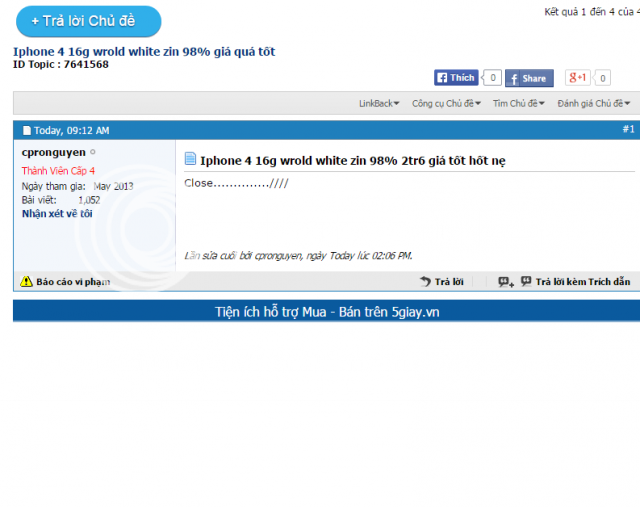 Cần giúp đỡ -nick cpronguyen nghi vấn lừa đảo